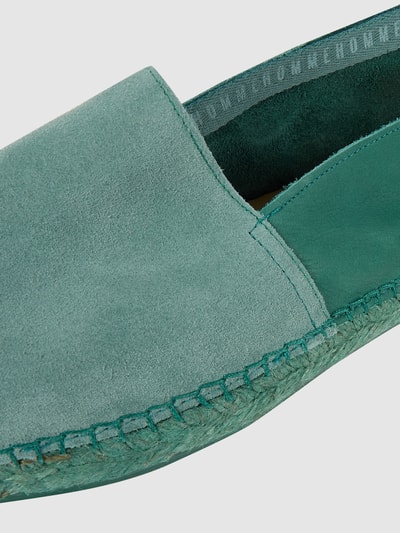 SELECTED HOMME Espadrilles van leer, model 'Ajo' Groen - 2