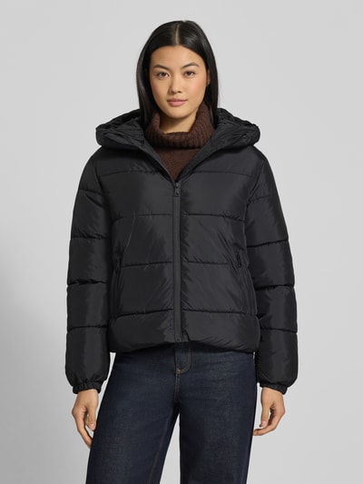 Vero Moda Regular Fit Steppjacke mit Kapuze Modell 'DINA' Black 4