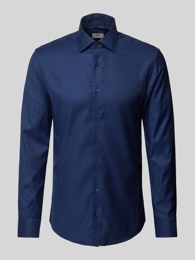 Eterna Slim Fit Business-Hemd mit Knopfleiste Marine 2