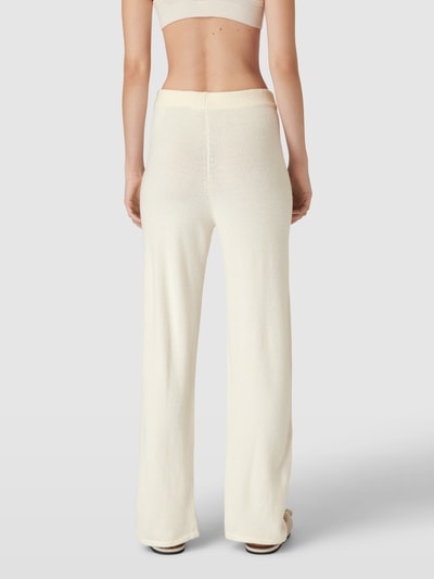 Calvin Klein Underwear Stoffen broek met uitlopende pijpen, model 'PLUSH LOUNGE' Offwhite - 5