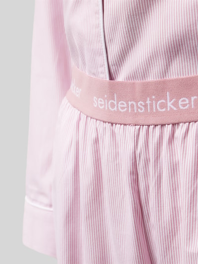 Seidensticker Pyjama mit Knopfleiste Rosa 2