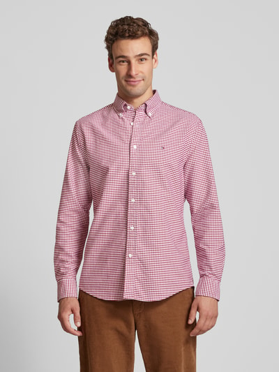 Tommy Hilfiger Regular Fit Freizeithemd mit Button-Down-Kragen Modell 'HERITAGE' Rot 4