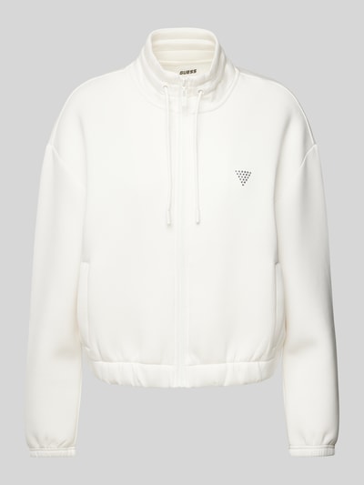 Guess Activewear Sweatjacke mit Stehkragen Modell 'CECILIA' Offwhite 2