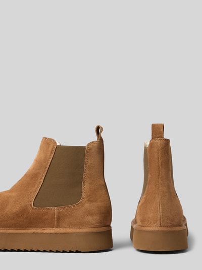 Copenhagen Chelsea Boots mit Label-Detail Cognac 2