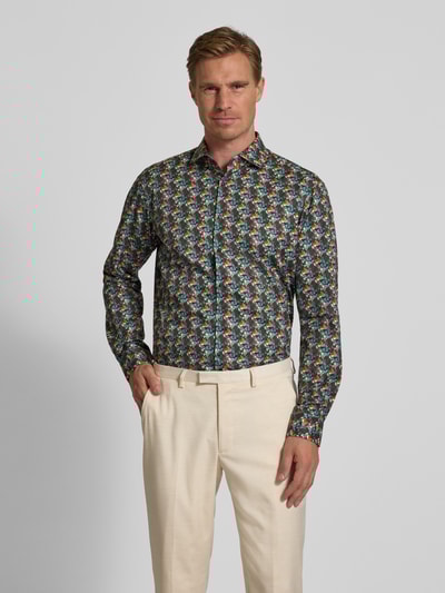 Jake*s Regular Fit Business-Hemd mit Knopfleiste Marine 4