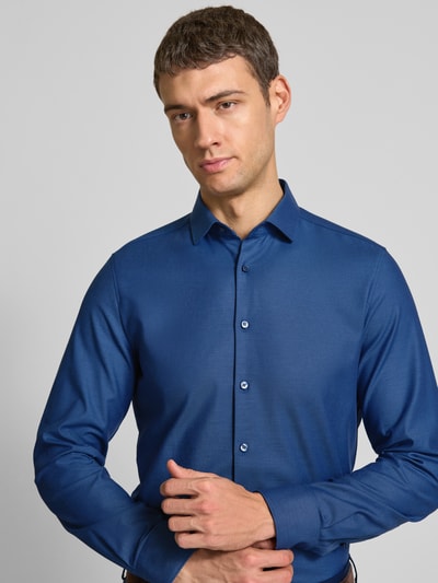 OLYMP Level Five Koszula biznesowa o kroju slim fit z mieszanki bawełny Granatowy 3