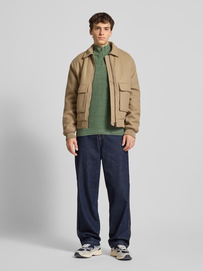 Superdry Troyer mit Stehkragen Gruen 1