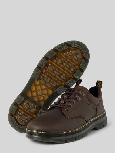 Dr. Martens Lederhalbschuhe mit Zugschlaufe Mittelbraun 4