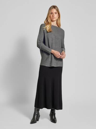 Drykorn Oversized Strickpullover mit Rundhalsausschnitt Modell 'MAILA' Mittelgrau 1