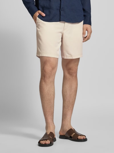 BOSS Orange Tapered bermuda van lyocellmix, model 'SANDREW-5' Zand - 4