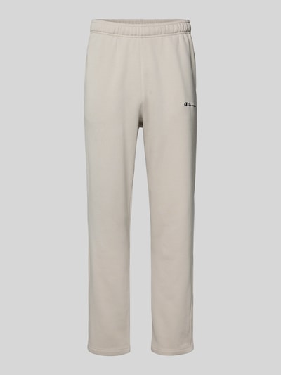 Produktfoto, Straight Fit Sweatpants mit Label-Stitching von CHAMPION, mieszanka bawełny, prosty krój, elastyczny pas, wyhaftowane logo