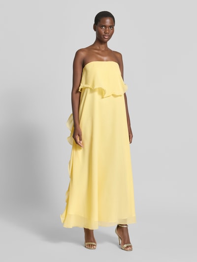 VERO MODA Maxi-jurk van chiffon model 'IRIS' Lichtgeel - 4