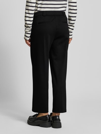 Tom Tailor Cropped Stoffhose mit Viskose und weitem Bein Black 5