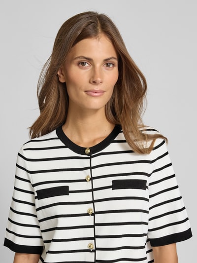 Jake*s Collection Strickjacke mit Knopfleiste Offwhite 3