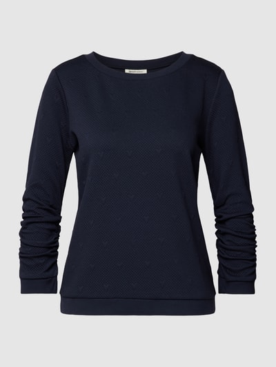 Tom Tailor Denim Sweatshirt mit 3/4-Arm Dunkelblau 2