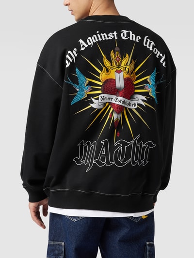 Review X MATW MATW X REVIEW - Sweatshirt mit Label- und Motiv-Prints Schwarz 5