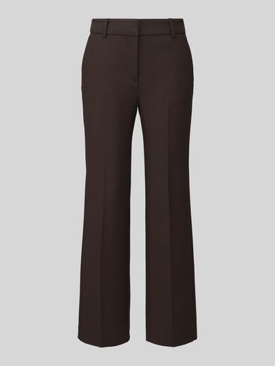 Selected Weite Hose aus Viskose-Mix Modell 'RITA' Dunkelbraun 2