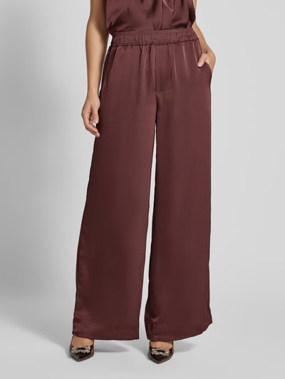 mbyM Stoffen broek met elastische band, model 'Asaka' Bordeaux - 4