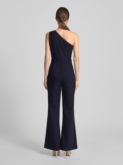 comma Jumpsuit met strikceintuur Marineblauw - 5