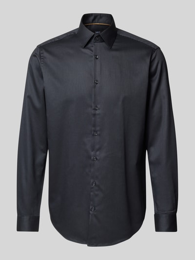 Jake*s Regular Fit Business-Hemd mit Kentkragen Anthrazit 2