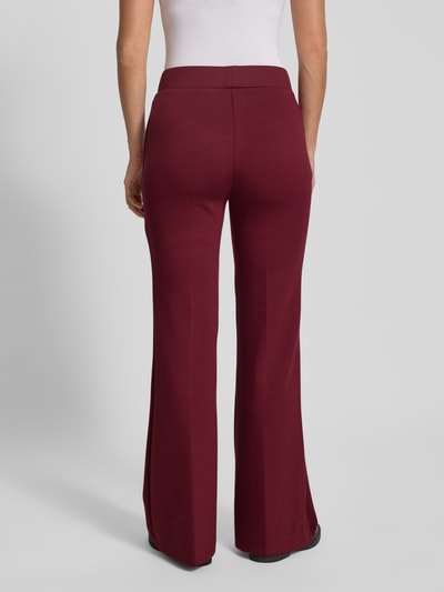 Christian Berg Woman Flared Fit Stoffhose aus Viskose-Mix  Dunkelrot 5