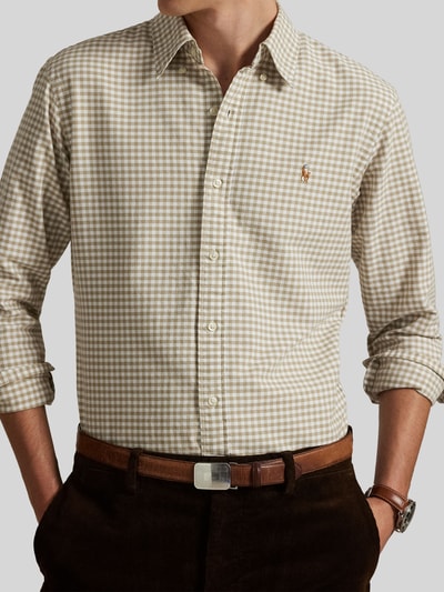 Polo Ralph Lauren Regular Fit Freizeithemd aus reiner Baumwolle Beige 3