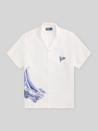 Polo Ralph Lauren Loose Fit Freizeithemd aus reinem Leinen Offwhite 2