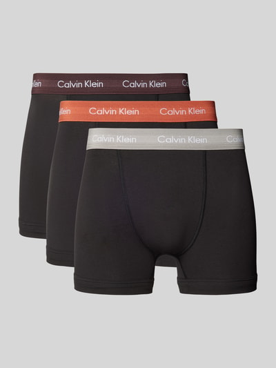 Calvin Klein Underwear Obcisłe bokserki z paskiem z logo w zestawie 3 szt. Czarny 1