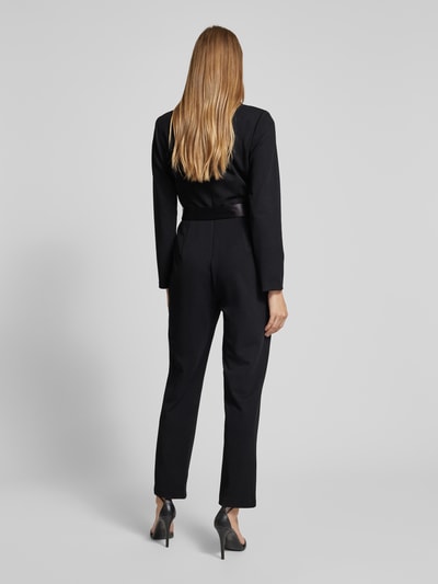 Adrianna Papell Jumpsuit mit Schalkragen Black 5