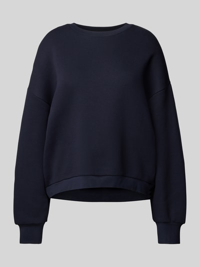 Lanius Oversized sweatshirt met extra brede schouders Marineblauw - 2