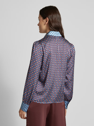 Jake*s Collection Overhemdblouse met knoopsluiting Bleu - 5