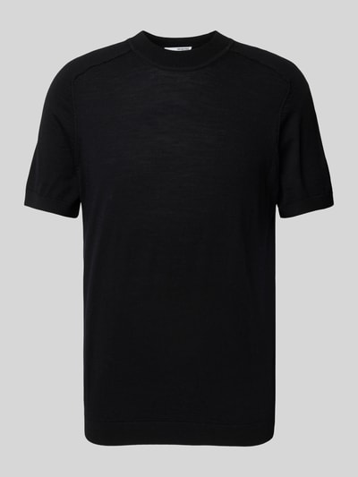 SELECTED HOMME T-shirt z czystej wełny Czarny 2