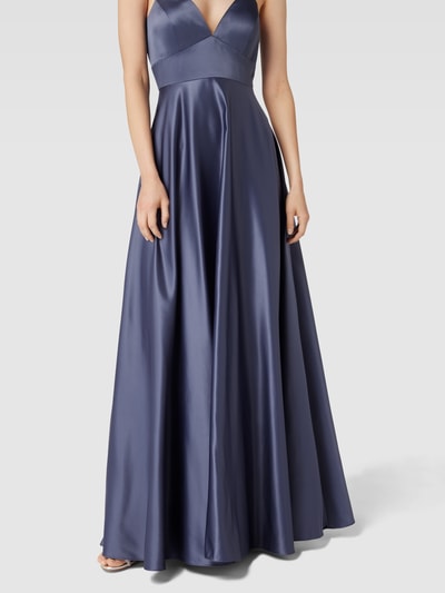 Jake*s Cocktail Abendkleid mit gelegten Falten Rauchblau 3