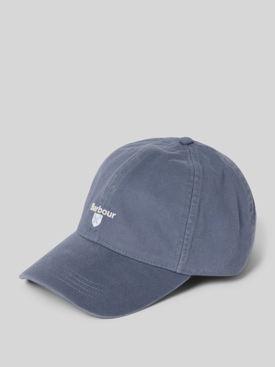 Barbour Basecap aus reiner Baumwolle Modell 'CASCADE' Bleu 1