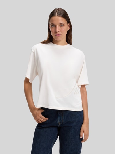 HUGO Loose Fit T-Shirt aus reiner Baumwolle Modell 'Duslant' Offwhite 4