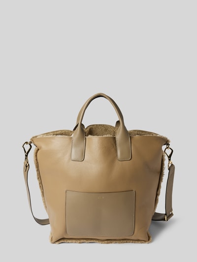 Abro Shopper mit Lammfell Modell 'RAQUEL' Taupe 2