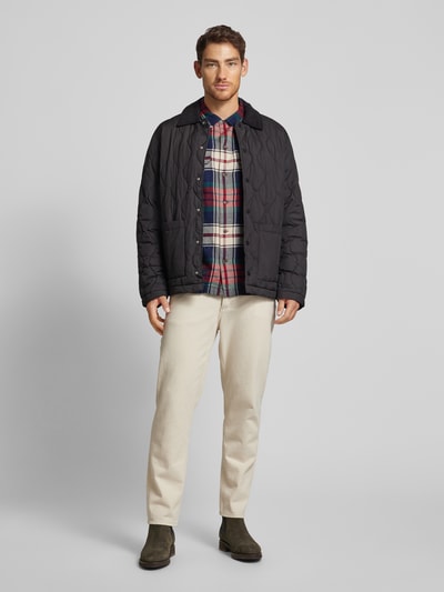 Jack & Jones Premium Gewatteerd jack met drukknoopsluiting, model 'LUCA' Zwart - 1