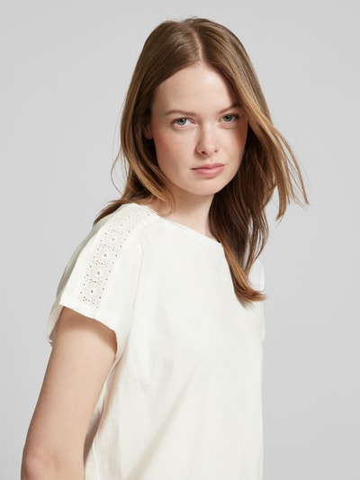 Vero Moda Relaxed Fit T-Shirt aus reiner Baumwolle Modell 'EMMY' Weiss 3