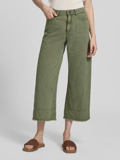 Marc Cain Wide Fit Jeans mit Lyocell-Anteil im 5-Pocket-Design Oliv 4