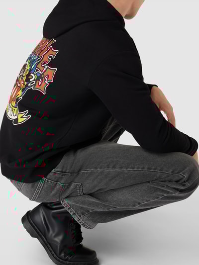 QS by s.Oliver Hoodie met motiefprints Zwart - 3