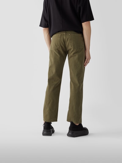 WOOD WOOD Mid Rise Jeans im Straight Fit Khaki 5