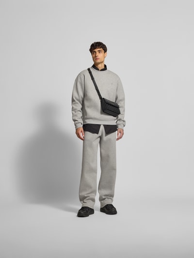 DAILY PAPER Sweatshirt mit Label-Stitching Mittelgrau 1