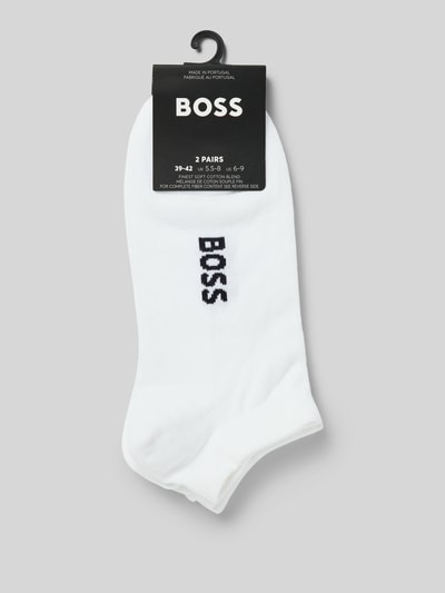 BOSS Sneakersocken mit Label-Detail im 2er-Pack Weiss 3