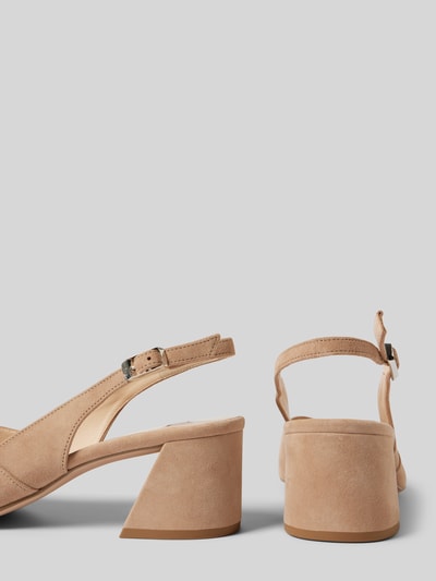 Högl Slingbacks aus echtem Leder Taupe 2