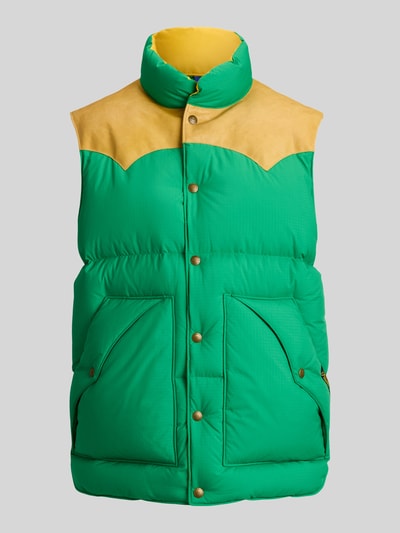 Polo Ralph Lauren Steppweste mit Seitentaschen Hellgruen 2