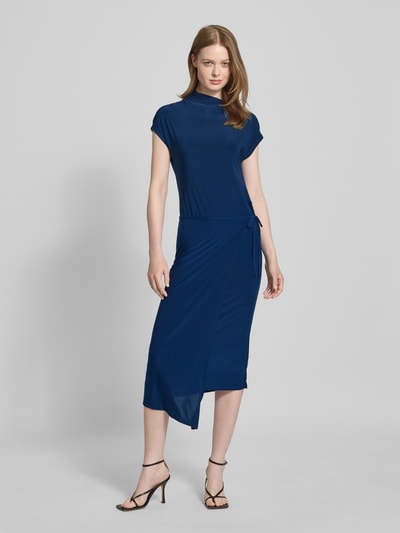 Calvin Klein Womenswear Midikleid mit Stehkragen Marine 1