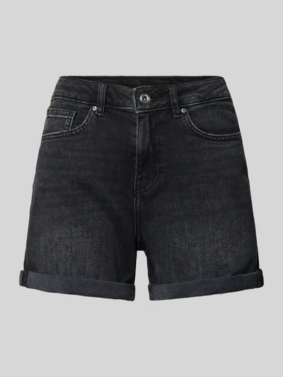 Produktfoto, Regular Fit Jeansshorts aus Baumwoll-Mix Modell 'JOSEPHINE' von Only, dunkler Denim, 5-Pocket-Design, Label Patch, Gürtelschlaufen.