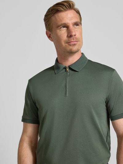 SELECTED HOMME Regular Fit Poloshirt aus Baumwoll-Mix Modell 'FAVE' Hellgruen 3