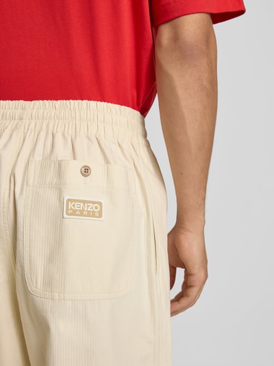 Kenzo Regular Fit Stoffhose mit Ripp-Optik Beige 3