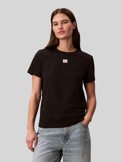 Calvin Klein Jeans Regular Fit T-Shirt aus reiner Baumwolle Black 4
